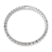Leocadia Round Cut Diamond Tennis Bracelet Milgrain Bezel (4 ctw) - Nivetta